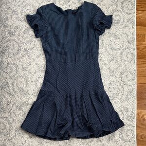 Banana Republic Dark Blue Pinstripe Mini Dress